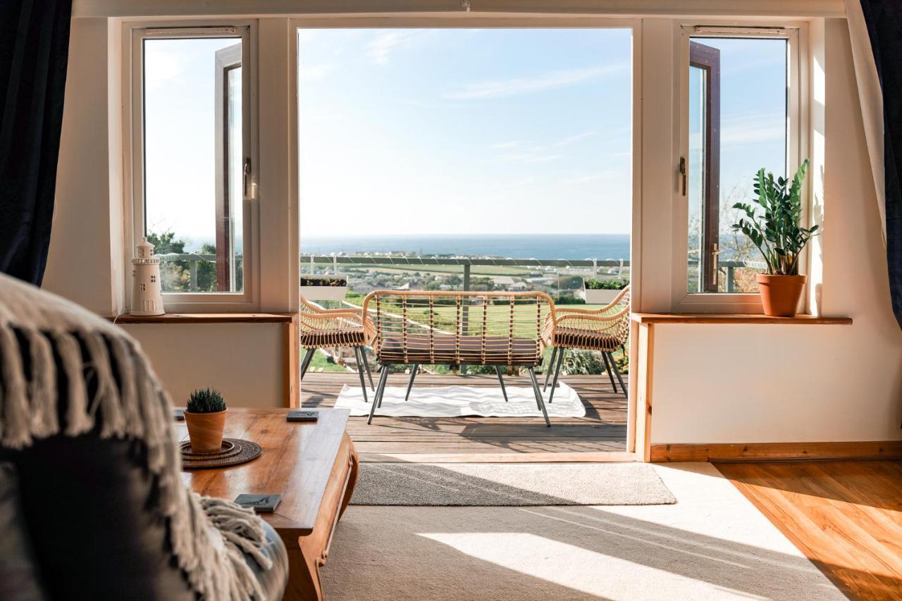 Spacious Sea-View Apt. Overlooking St Ives Bay Gwithian Kültér fotó